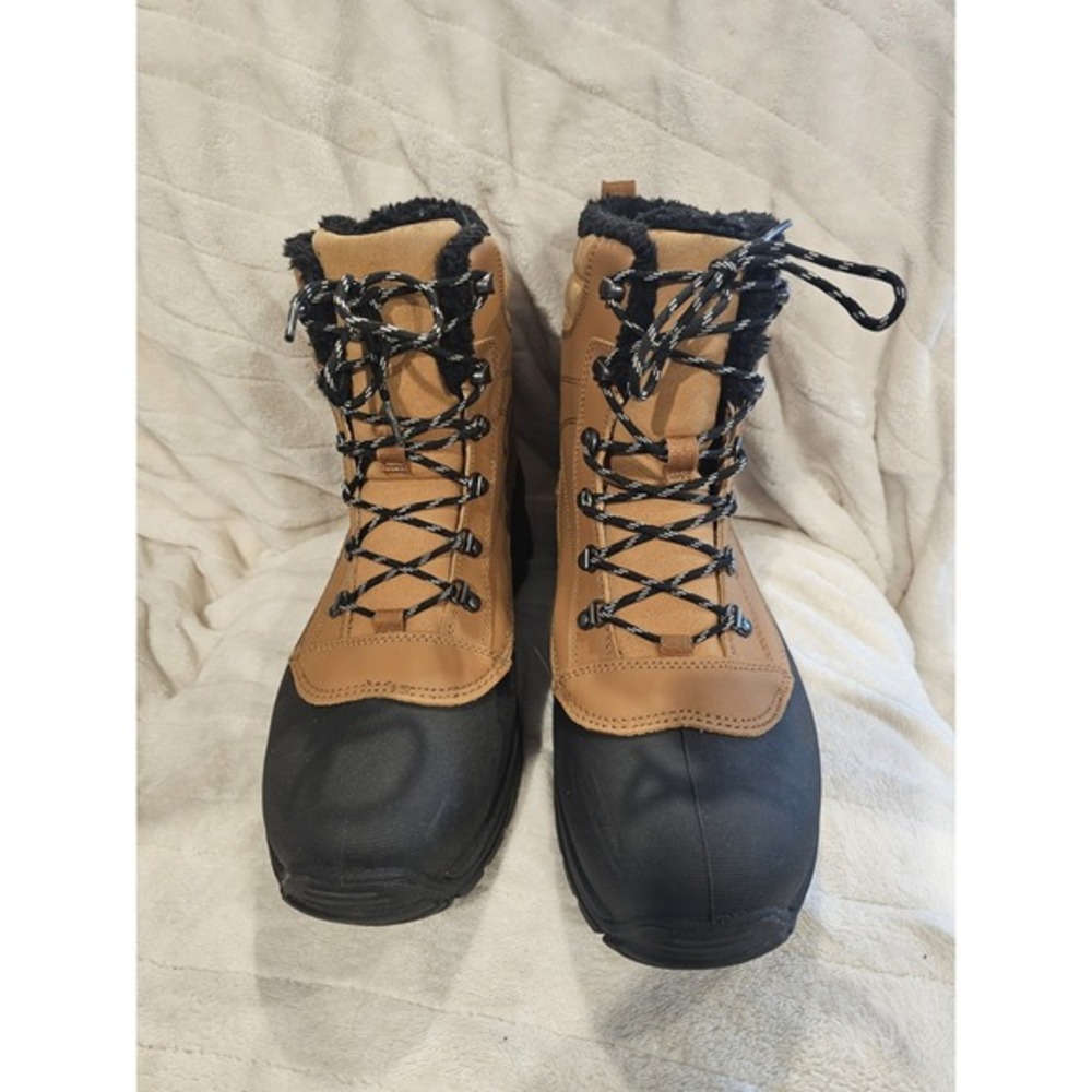 All In Motion Men's Winter Boots Waterproof Faux Fur Outdoor NWOT Size 12 K078